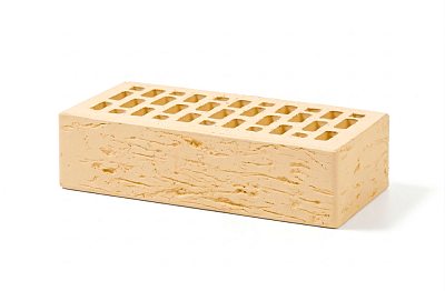 Картинка Кирпич - Облицовочный кирпич Облицовочный Одинарный : М-175 размером 120x250x65. Цвет желтый, производство ЛСР 