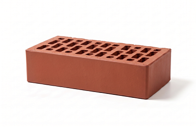 Картинка Кирпич - Облицовочный кирпич Облицовочный Одинарный : М-150 размером 120x250x65. Цвет красный, производство Браер кирпичный завод 