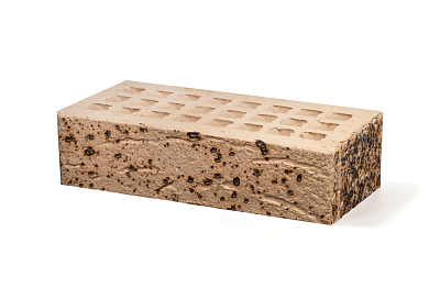 Картинка Кирпич - Облицовочный кирпич Облицовочный пустотелый : М-150 размером 120x250x65. Цвет бежевый, производство Губский кирпичный завод 