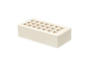 Картинка Кирпич - Облицовочный кирпич Облицовочный Одинарный : М-200 размером 120x250x65. Цвет белый, производство Железногорский кирпичный завод 